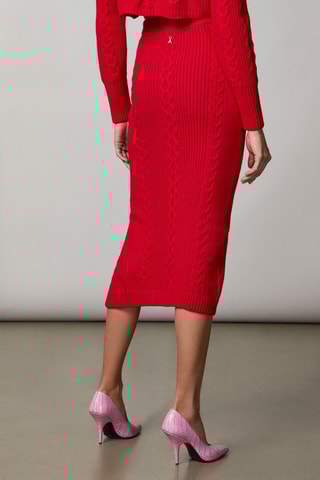 Jupe fourreau - Rouge