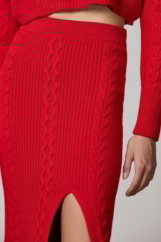 Jupe fourreau - Rouge