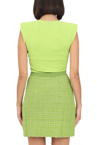 Jupe en tweed - Vert