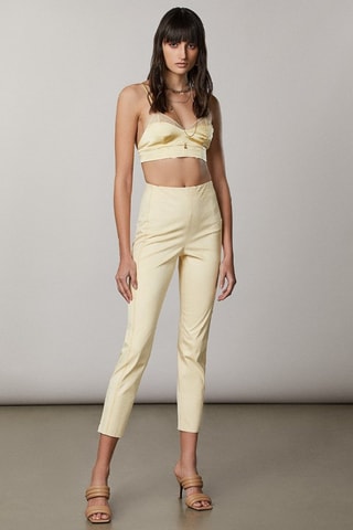 Broek Hoge Taille - Lichtgeel