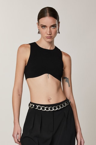 Crop top - Noir