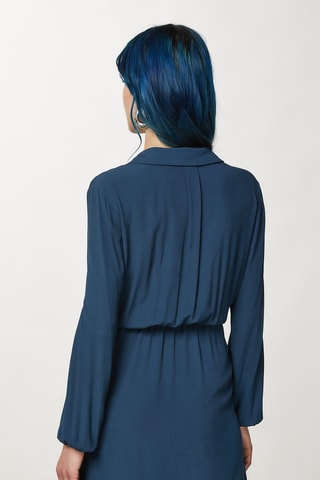 Robe portefeuille - Bleu foncé