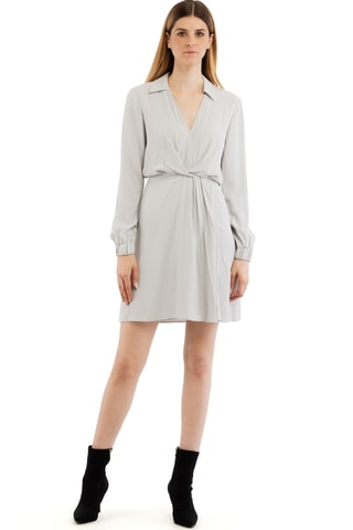 Robe portefeuille - Gris clair