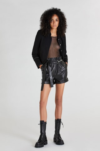 Short taille haute - Noir
