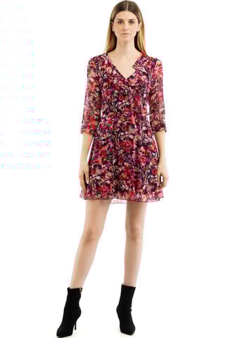 Robe patineuse - Rouge et violet