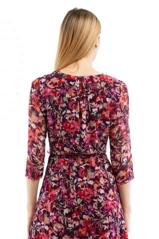 Robe patineuse - Rouge et violet