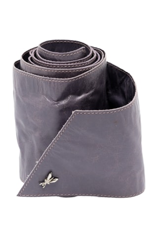 Brede Leren Riem - Paars