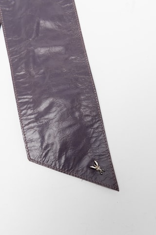 Brede Leren Riem - Paars