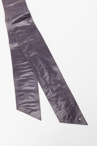 Brede Leren Riem - Paars