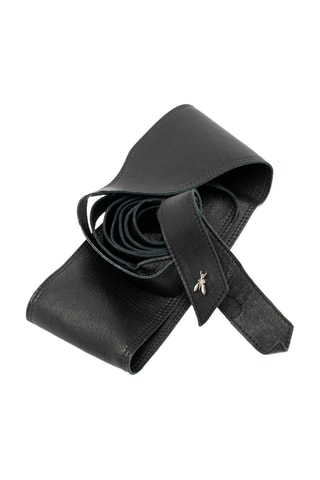 Kalfsleren Riem - Zwart