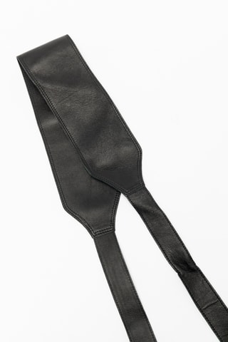 Kalfsleren Riem - Zwart