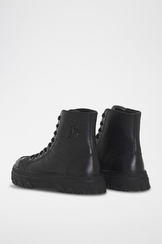 Leren Enkellaarzen - Zwart