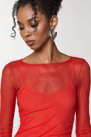 Nauwaansluitende Jurk - Rood