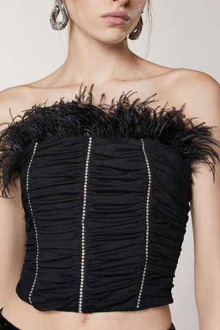 Top bustier - Noir