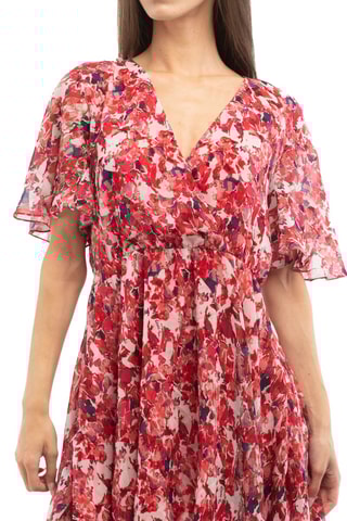 Robe volantée - Rouge