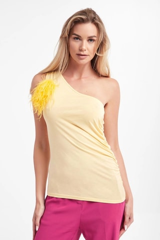 Top asimétrico - Amarillo