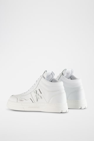 Hoge Leren Sneakers - Wit