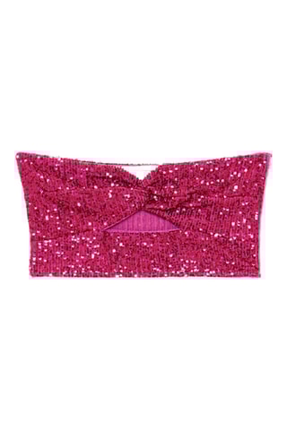 Crop top bustier - Fuchsia