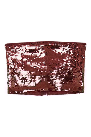 Crop top bustier - Bordeaux