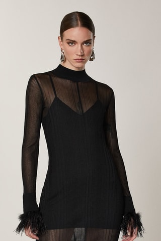 Robe fourreau - Noir