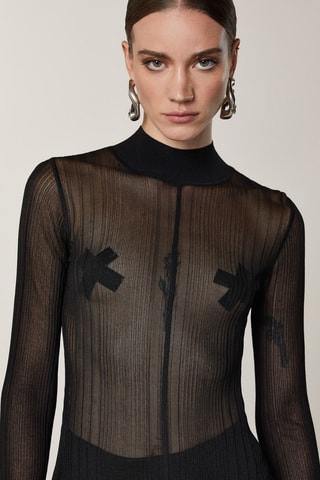 Robe fourreau - Noir