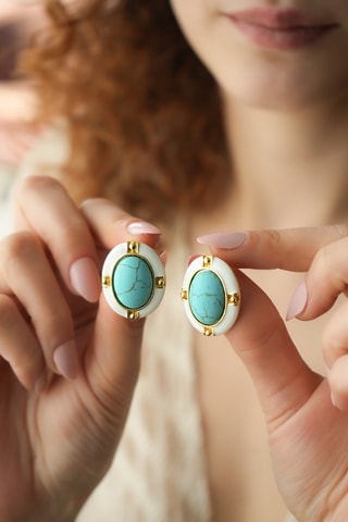 Oorbellen Turkooizen