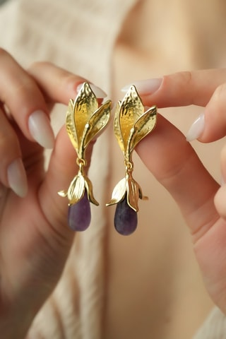 Oorbellen - Amethisten