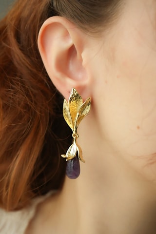 Oorbellen - Amethisten