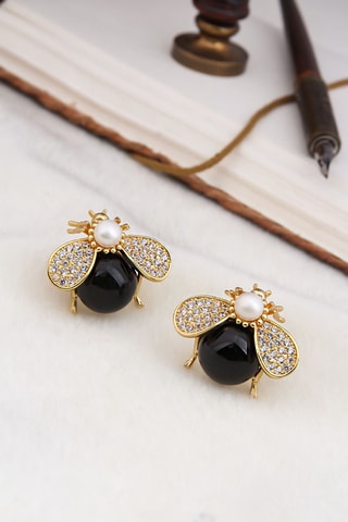 Oorbellen Onyx en Zirkonia’s