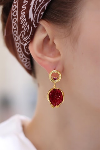Boucles d'oreilles Corail