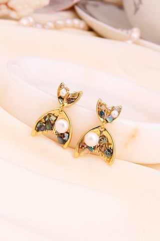 Oorbellen - Doublé Geelgoud en Zirkonia's