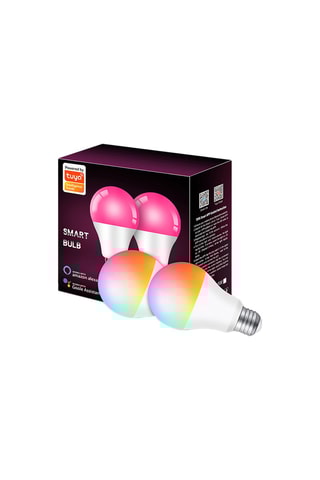 Pack 2 lampadine LED E27 Eko - RGB+W - Alexa - Google Assistant 