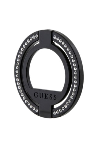 Anello di supporto Magsafe 360° decorato con strass - Nero - Guess