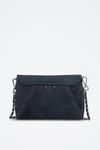 Mala a tiracolo de couro de vitelo - Antracite - IKKS