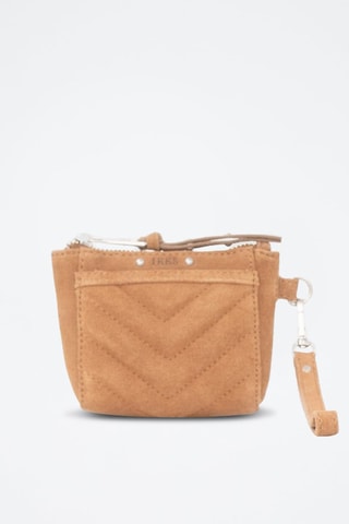 Porta-moedas em nobuck - Bege