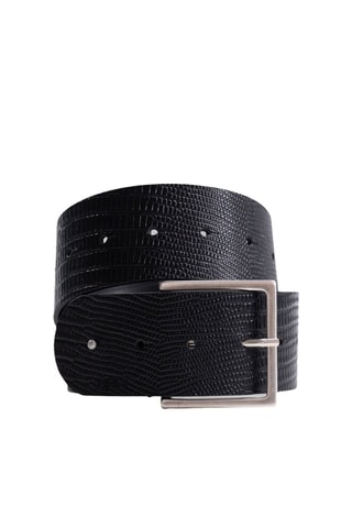 Cinto em couro de vitelo - Preto - IKKS