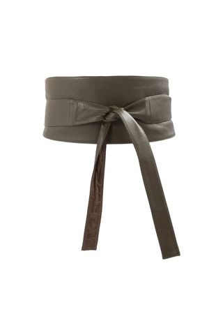 Cinto em couro - Caqui - IKKS