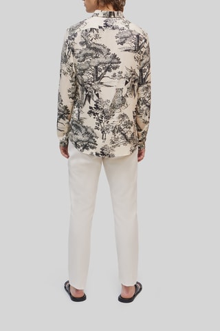 Camisa slim - Bege - IKKS