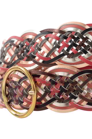 Cinto em couro - Rosa