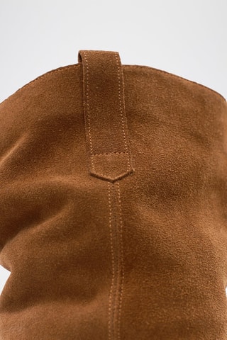 Botins Chelsea em couro - Castanho - One Step