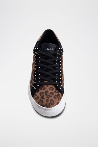 Sapatilhas em couro - Camel - IKKS