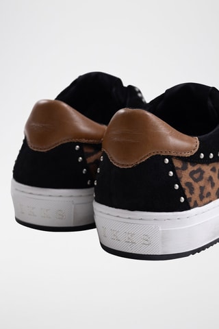 Sapatilhas em couro - Camel - IKKS