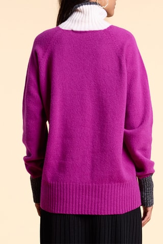 Camisola de lã - Fúcsia