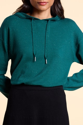 Camisola com capuz - Verde