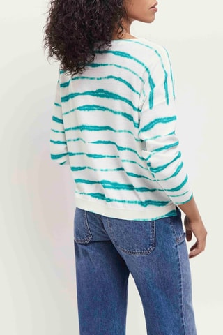 Camisola - Branco e turquesa - One Step