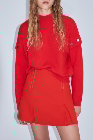 Camisola de lã - Vermelho - IKKS