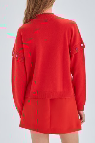 Camisola de lã - Vermelho - IKKS