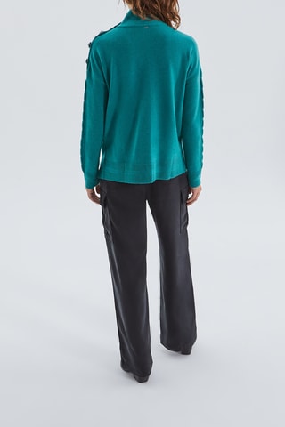 Camisola em lã - Turquesa