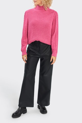 Camisola de lã e alpaca - Rosa