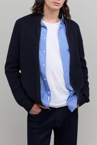 Casaco de malha - Azul-marinho - IKKS